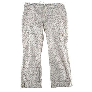 Aeropostale Cargo Floral Print Drawstring Button Womens Size Large Y2K‎ Cottage